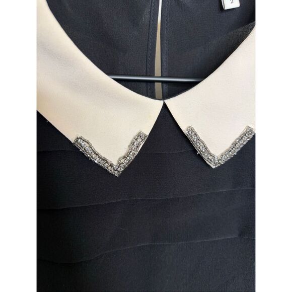 Sandro Silk Peter Pan Collar Top - Picture 5 of 7